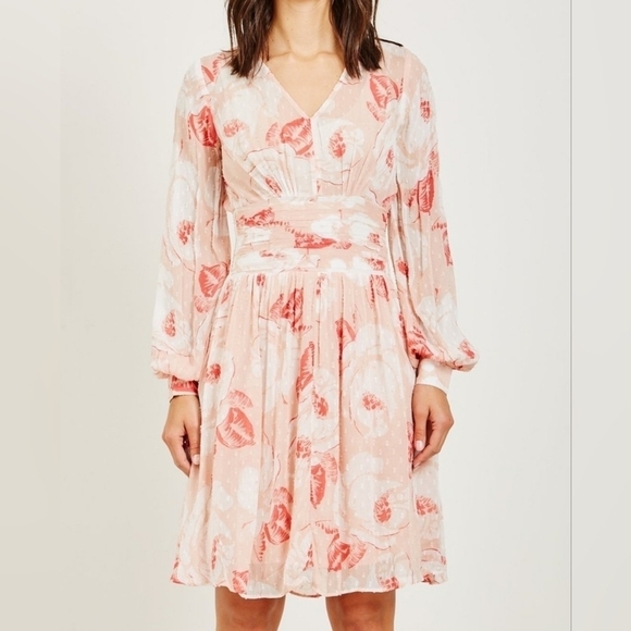 ByTimo Vintage Rose Print Dress - Picture 1 of 8